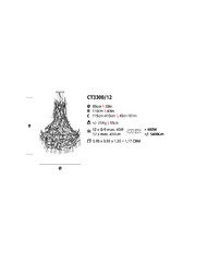 SERIP Coral chandelier CT3300/12