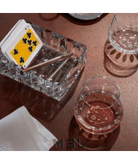 Baccarat vase and ashtray set