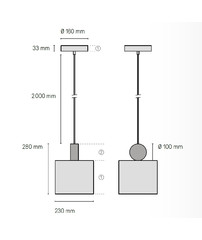 Pendant Light CVL Calee Suspensions V2